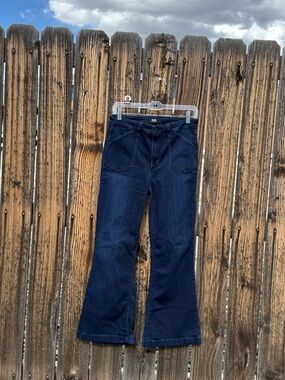 PAIGE Black Wide Leg Flare Jeans